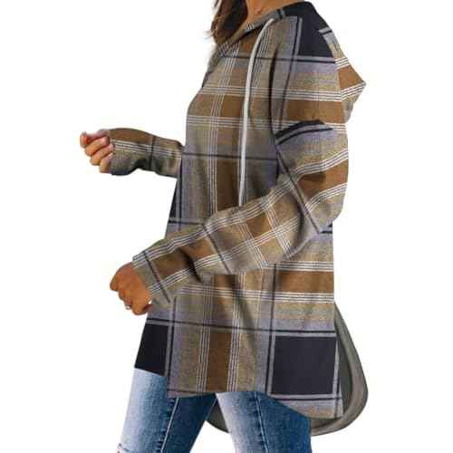 Bofell Womens Fashion Tops Hoodies for Women Pullover Oversized Sweatshirts Long SLeeve Shirts Loose Fit