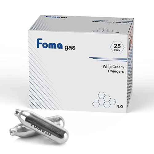 FOMAA Gas Whipped Cream Cartridges, Pack of 50