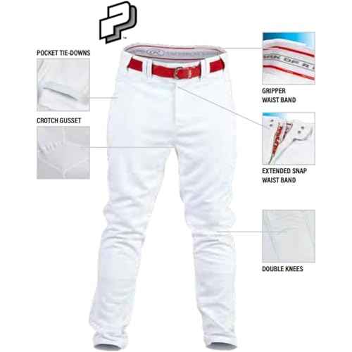 Rawlings PRO 150 Series Baseball Pant | Full Length Semi-Relaxed Fit | Adult Sizes | Piped Color Options