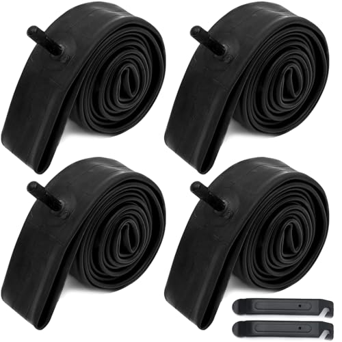 CALPALMY 20"/26" Bike Inner Tube, Replacement Bicycle Tubes with 32mm Schrader Valve fit for 20x1.75/1.95 26x 1.75/1.95/2.125 Bike Tire