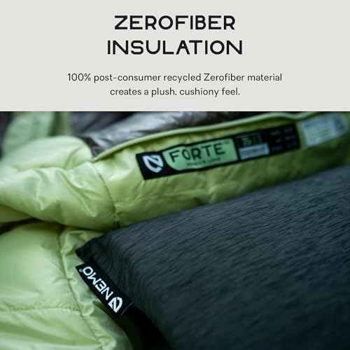 NEMO Equipment Fillo Elite Ultralight Backpacking Pillow - Black Pearl/Citron - One Size