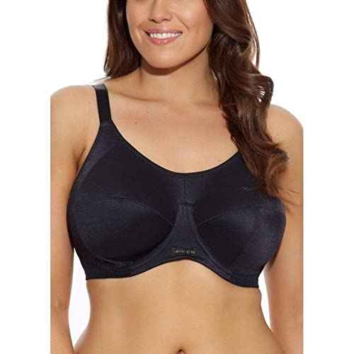 Elomi Womens Energise Sports Bra: High Impact Support. Non-Compression Design, Racerback Option. UK Sizes D-k, Us Sizes D-o