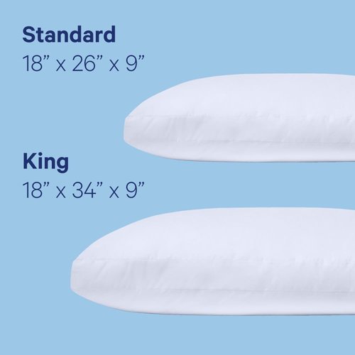 Casper Sleep Original Pillow - Medium Soft Down-Alternative Fill for Neck Pain Relief | Standard Size, Machine Washable