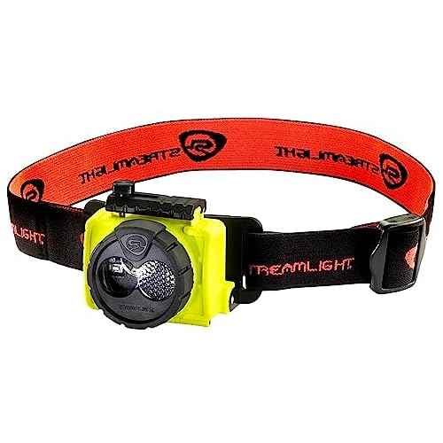 Streamlight 61600 Double Clutch USB 125-Lumen Multi-Fuel LED Headlamp with Elastic Head Strap, Rubber Hard Hat Strap, and USB Cable, Yellow