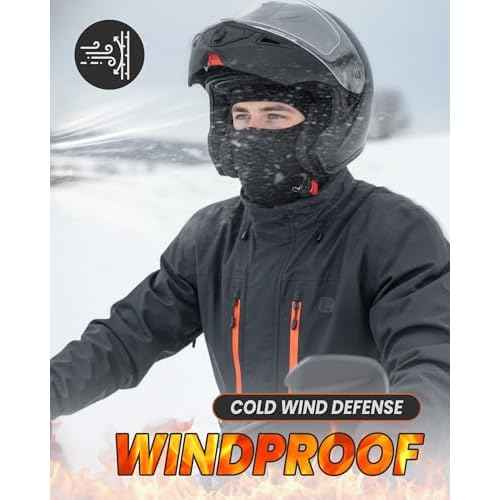 GXCROR Ski Mask Balaclava,Cold Weather Windproof Thermal Winter Face Mask Head Cover Skimask for Men/Women