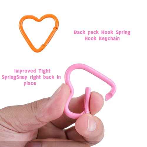 6Pack Carabiners Hook Clips Camping Accessories,Versatile Aluminum Key Holder for Outdoor Travel and Daily