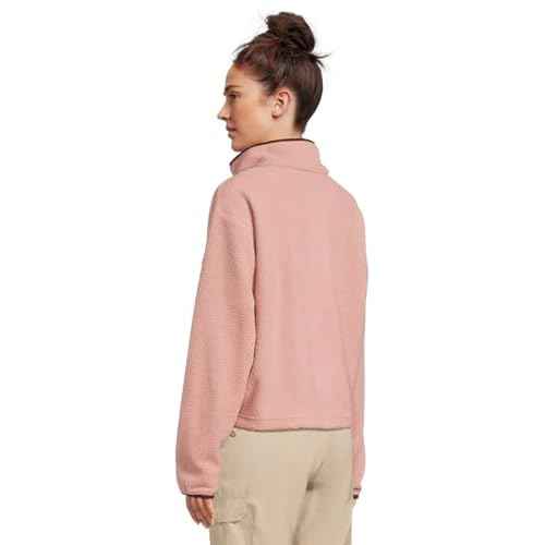 Columbia, Womens, Helvetia¢â II Cropped Half Snap Fleece, Eraser Pink/Fig/Rich Wine, Large