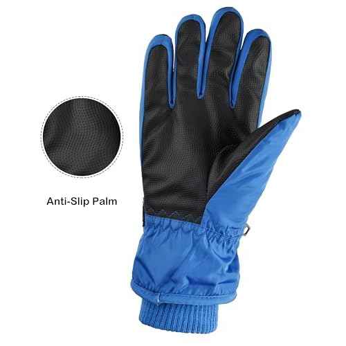 Kids Winter Snow Ski Gloves - Boys Girls Warm Breathable Waterproof Gloves for Outdoor Sports 5-10Y