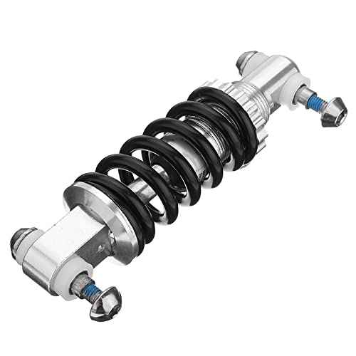 Bike Shock Absorbers, Strong and Durable Bicycle Mountain Bike Rear Suspension Spring Shock Absorber with Two Screws for Outdoor Cycling and Activities