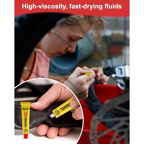 Bike Tire Repair Kit, Bicycle Inner Tube Puncture Patch Kits with 20 PCS Vulcanizing Patches, User Manual, Metal Rasp and Tire Lever, Bike Patch Kit for Mountain and Road Bike.