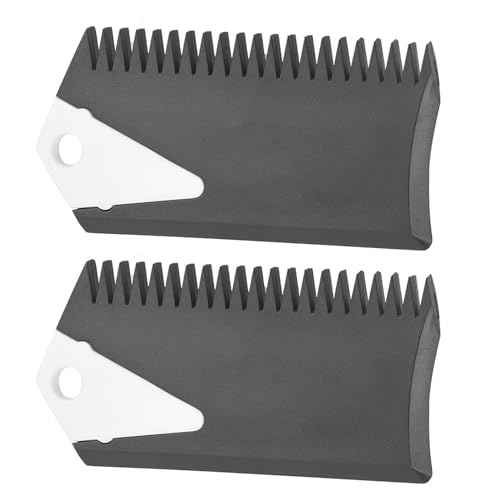 2Pcs Surf Wax Comb, PVC Surf Wax Remover with Fin Key, Surfboard Wax Remover Maintenance Tool, Wax Comb for Surfboard, Skimboard, Longboard Surfing Maintenance, 3 x 1.6in