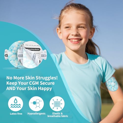 20pcs Adhesive Patches for Libre 3 Waterproof,Sensor Covers for CGM,Pre-Cut Backing with Easy-Peel Tab for 10-14 Days,Full Cover No Glue in Center,Bloomingday