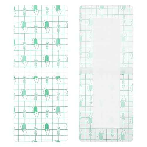 14 Pcs Long Waterproof Bandage, Incision Bandages for Large Wounds, Adheisve Shower Protector Island Dressing Pad Bordered for Hip Surgery Recovery (10.2 x 3.9 inches)