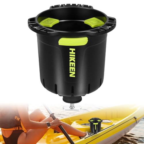 Kayak Cup Holder with Rubber Tab, Multi-Functional Cup Holder for Kayak Water Bottle Holder, Drinks Holder, Fishing Tool, Lures Storage, Kayak Track Mount Install(1Pack)