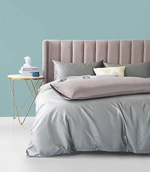 FLXXIE Body Pillow Cover - Super Soft Microfiber 20x54 Pillowcase | Wrinkle & Stain Resistant, Smoky Grey