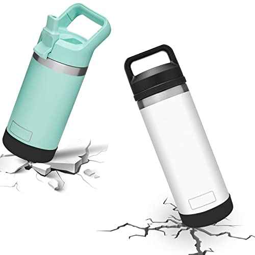 Acemoo Silicone Boot Sleeve for YETI Rambler Jr 12 oz and 18 oz, Safer Protection for YETI Rambler Bottle - Dishwasher Safe