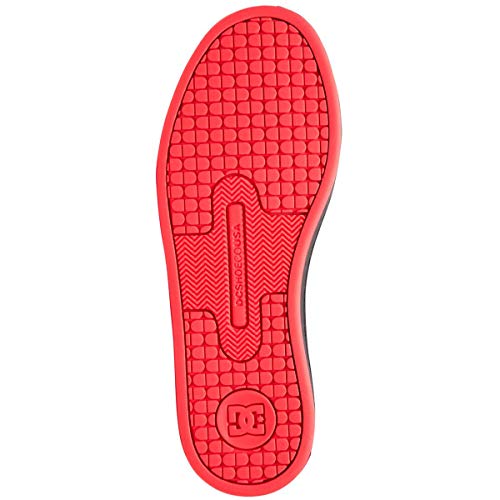 DC womens Court Graffik Skate Shoe, Black/Hot Pink, 7 US