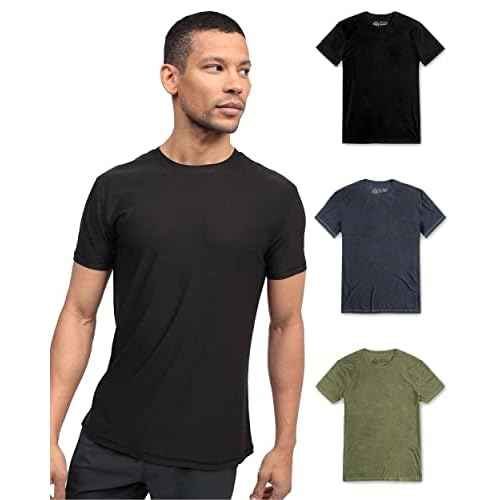 INTO THE AM Workout Shirts for Men - Ultra-Lightweight Short Sleeve Tees Athletic Gym Running S - 4XL