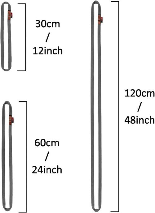 16mm Nylon Sling Runner - GM CLIMBING 22kN / 4950lbf CE UIAA Certified for Climbing