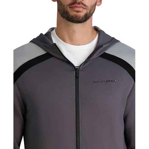 KARL LAGERFELD mens Plaid Track Jacket