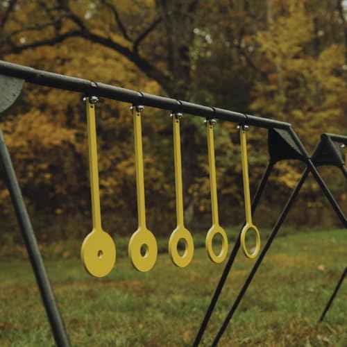 Caldwell AR500 Steel Target Kits with Target Stand, Rifle Rated, 1/4"-3/8" Steel, for Range, Practice Shooting, and Outdoors
