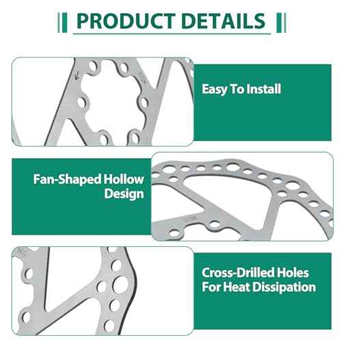 160mm Bike Disc Brake Rotor, Stainless Steel Bicycle Rotors with Anti-Slip 6 Bolts Fit for Road Bike Mountain Bike BMX