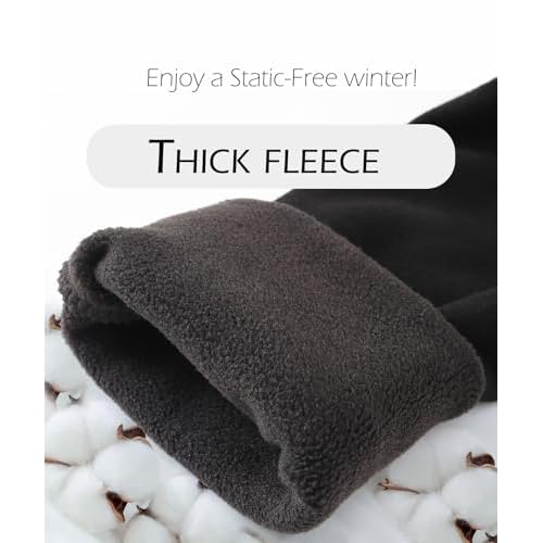 Extra Warm Cotton Thermal Pants with Fleece Lined, Long Soft Mens Thermal Underwear Bottoms for Cold Weather