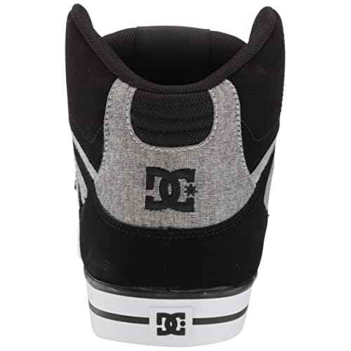 DC Men's Pure High Top Wc Skate Shoes Casual Sneakers, Black/Battleship/Armor, 14