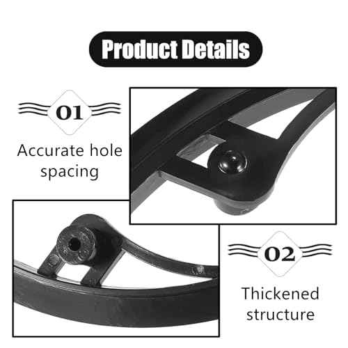 1 Pack Bicycle Chain Wheel Protector Professional Bike Chain Guard Protector with 5 Screws Cover Accessories for Mountain Bike, Black,5 Holes 48T