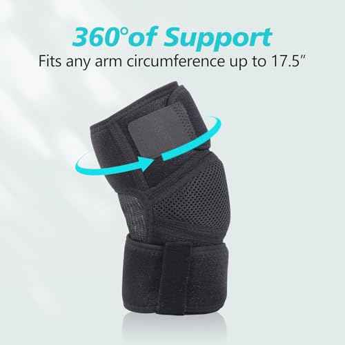 Cozyhealth Elbow Brace, Tennis Compression Sleeve Wrap for Golfers, Bursitis,Tendonitis, Left or Right Arm Tendonitis Support Strap for Golf, Men and Women, Epicondylitis and Sports Recovery Cub