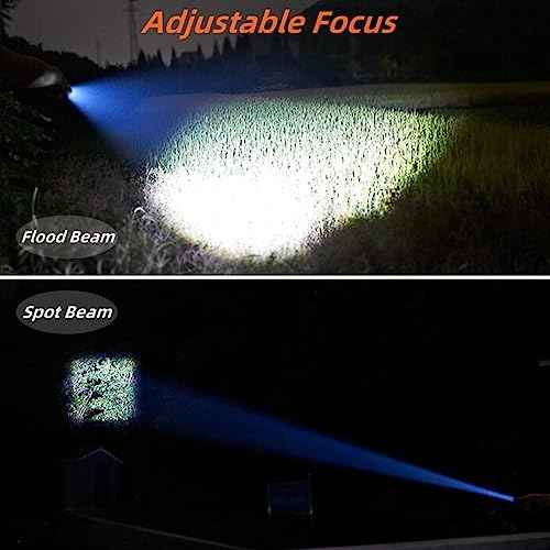 2 Pack Flashlights High Lumens, 5 Modes Zoomable LED Tactical Flashlight, Waterproof Handheld Flash Light for Camping Home Emergencies, Christmas Stocking Stuffers Gifts for Men, Camping Essentials