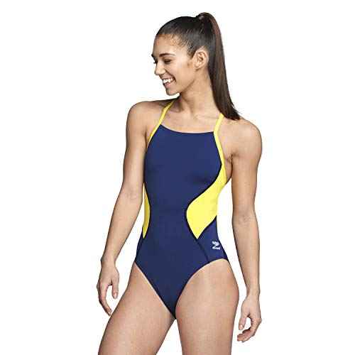 Speedo Womens Swimsuit One Piece Endurance+ Cross Back Solid Adult Team Colors