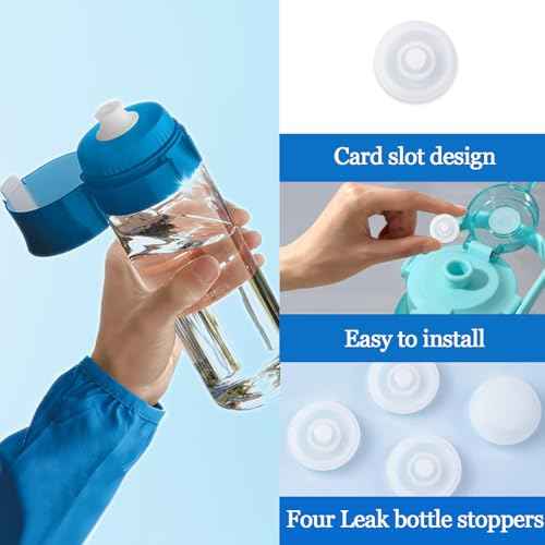 4Pcs Water Cup Silicone Bottle Stopper -Reusable Leak and Spill Proof Water Bottle Plug, Universal Replacement Lid Cup,Big Belly Cup Accessories