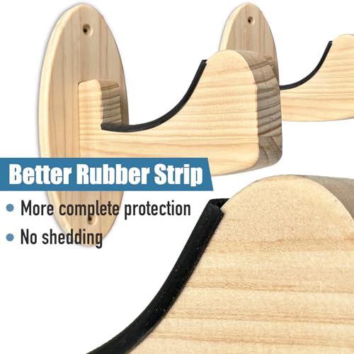 Surfboard Wall Mount Racks, Also for Skateboards/Snowboards/Skiing Boards/Bicycle Wheels/Field Hockey Sticks/Bicycles Hangers Paddle Storage Display Stand Indoor