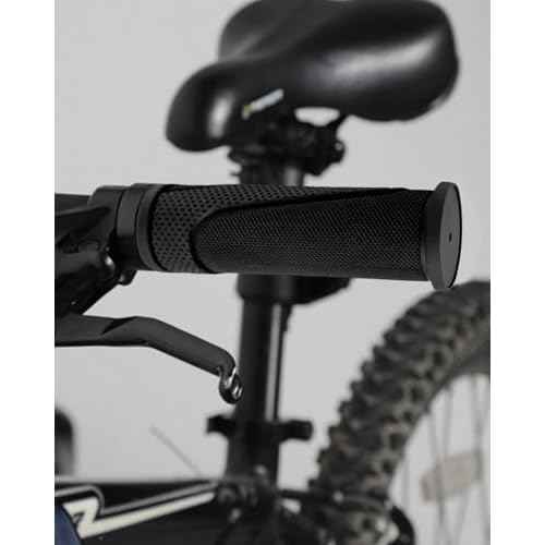 Bike Handlebar Grips, Replacement Bicycle Grips, Bike Handle Bar Wraps for Mountain, MTB, BMX, Beach Cruiser, Kids Bikes, Soft Non-Slip-Rubber Hand Grip Comfortable Ergonomic