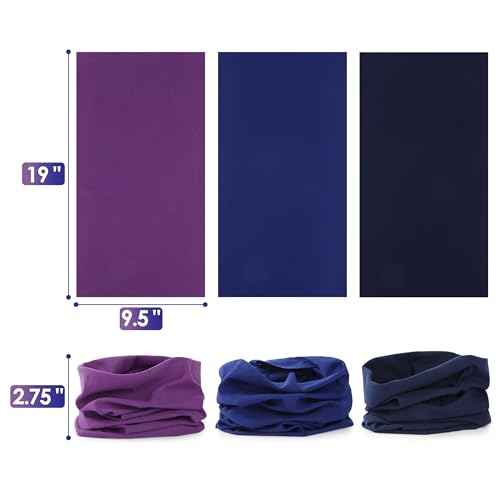 UNCO- Neck Gaiters, 9 Pack, Neck Gaiter, Gators Face Mask, Neck Gator, Head Scarf for Men, Headwraps for Women, Face Cover for Sun Protection, Head Wraps for Men, Bandanas for Women, Bandana