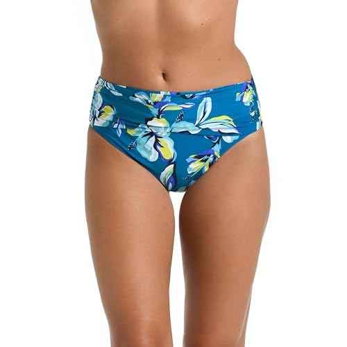 La Blanca Women's Mid Waist Sash Band Swimsuit Bottom