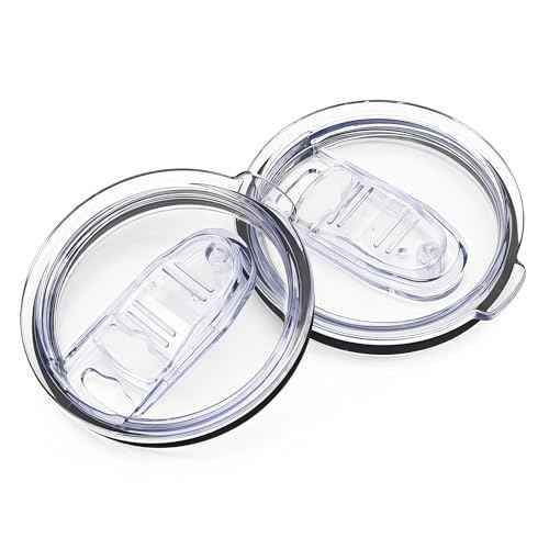 2PCS 40 oz Tumbler Replacement Lid Only Compatible with Silver Buffalo Stainless Steel Tumbler, Reusable Tumbler Cover, Spill Proof, Straw Friendly, BPA Free (2 Pcs)