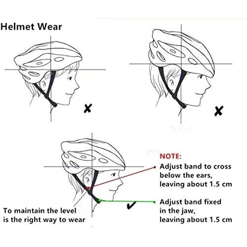 Adult Cycling Bike Helmet, Lightweight and Adjustable with Pads&Visor for Men and Women,Premium Quality Airflow Unisex Bicycle Helmet,Suggested Fit 57-62 cm (All Black)