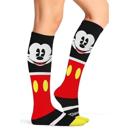 Cherokee Women's 10-15mmHg Compression Socks ? Fun Print Knee Highs with Light Support, Soft Feel - PRINTSUPPORT