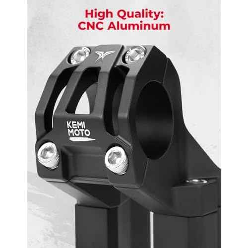 KEMIMOTO Direct Mount Riser Stem Raised 4¡° Compatible with Surron Light Bee X160 X260 Talaria Sting Talaria XXX Seway CNC Aluminium Handle Bar Riser for Electric Dirt Bike 31.8mm Bar Clamp E-Bike
