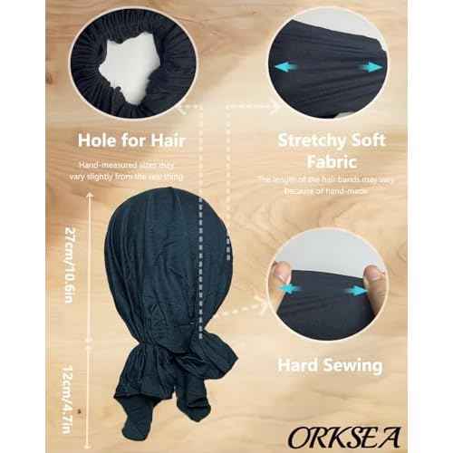 Chemo Headwear for Women Pre-Tied Head Scarf Slip On Headwraps Soft Turbans Cancer Hats Beanie Coverings Scarves