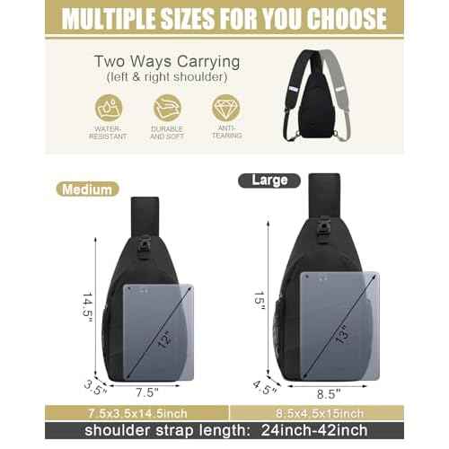 Crossbody Bags for Women Men Trendy Sling Bag Backpack Casual Chest Bag with Convertible Shoulder Strap