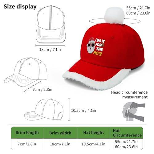 Embroidered Baseball Cap Golf Dad Hat Adjustable Original Classic Low Profile Cotton Cap Red Santa Hat Men Women
