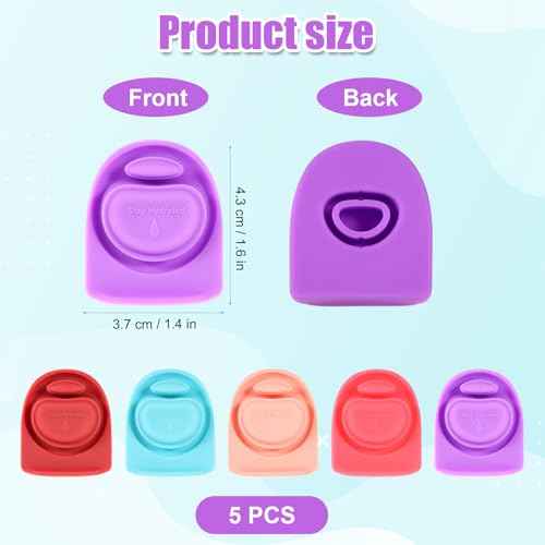 5pcs Replacement Stopper for Owala FreeSip 24/32oz, BPA Free Water Bottle Top Lid Gasket Part for Owala 16/19/24/32/40oz Silicone Seal Bottle Cap Mouth Bottle Sealing Gasket Plug Accessories(5 Colors)