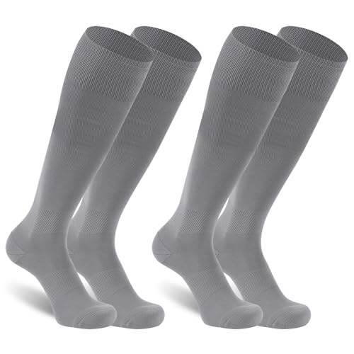 Dsource Unisex Soccer Socks, Knee High Solid Baseball Football Sports Team Socks