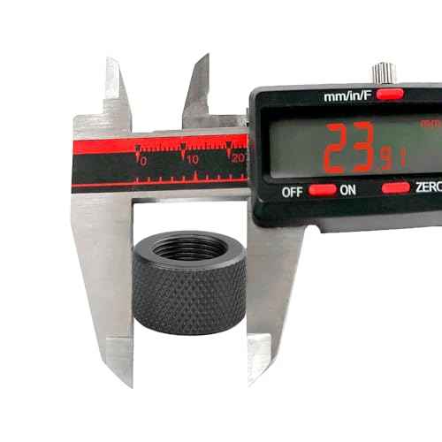 5/8 inch x24 Thread Protector Steel w/ 5/8 inch x24 Crush Washe (5/8x24-Black)