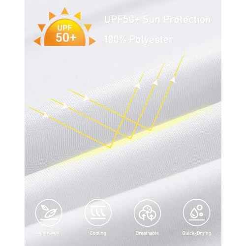 Boys Rash Guard Long Sleeve Hoodie Swim Shirt with Pocket Youth Kids UPF 50+ Sun Protection Fishing Shirts Thumb Hole