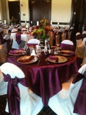 Obstal 10 PCS Satin Chair Sashes - Elegant Bows for Wedding & Event Decor | Universal Fit for Chairs