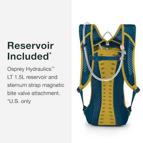 Osprey Katari 1.5L Men's Biking Backpack with Hydraulics Reservoir, Black